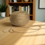 Natural 2mm jute twine roll with eco-friendly texture for DIY crafts and gift wrapping