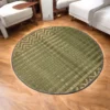 Handwoven natural river grass carpet – 3ft round mat perfect for eco-friendly and boho home decor.