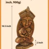 Infographic of Handmade Burnt Clay Durga Maa Statue – Terracotta Art Idol with Size 10.5×6×2 inch and Weight 900g
